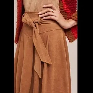 Anthropologie Skirts Anthropologie Akemi Kin Faux Suede Alined Skirt Poshmark